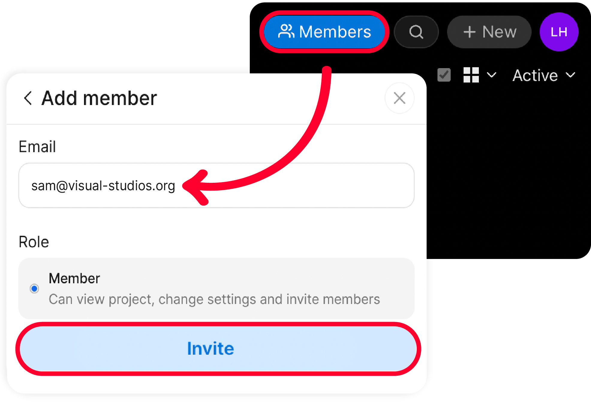 Invite a User to Collaborate