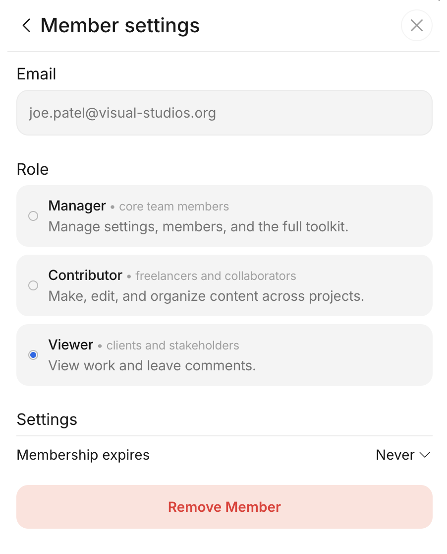 Access Roles - Viewer